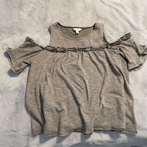 LC Lauren Conrad cold shoulder top XL